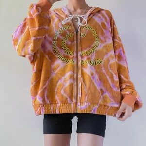 *NWT* Urban Outfitters Purple and Orange Zip Up Hoodie